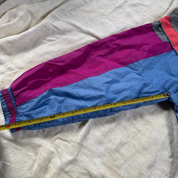 80s Vintage Kids Jacket Sz 14 (can fit XS women's frame) | Parachute Material - Picture 10 of 11